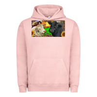 Charolais Bull And Black Angus Bull With Farm Urban Hoodie | Teevron