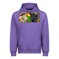 Tulip Charolais Bull And Black Angus Bull With Farm Urban Hoodie - RanaPortraitStore
