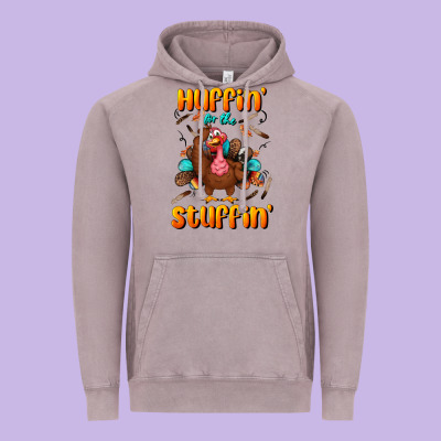 Huffin' For The Stuffin' Vintage Hoodie Designed By Bundleandbundleshop