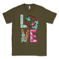 Army Green Love crown of the thorns Easter Day Classic Tee - HowdyJamesFarm