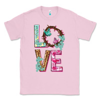 Bubblegum Pink Love crown of the thorns Easter Day Classic Tee - HowdyJamesFarm