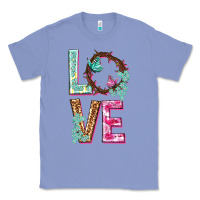 Colony Blue Love crown of the thorns Easter Day Classic Tee - HowdyJamesFarm