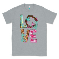 Heather Grey Love crown of the thorns Easter Day Classic Tee - HowdyJamesFarm