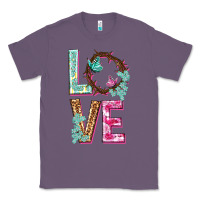 Lavender Love crown of the thorns Easter Day Classic Tee - HowdyJamesFarm
