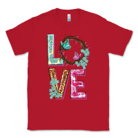 Red Love crown of the thorns Easter Day Classic Tee - HowdyJamesFarm
