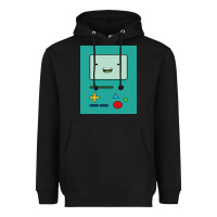Black adventure time game bmo cover funny Heavyweight Hoodie - baoMotion