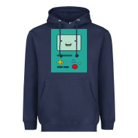 Navy adventure time game bmo cover funny Heavyweight Hoodie - baoMotion