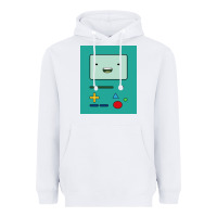 White adventure time game bmo cover funny Heavyweight Hoodie - baoMotion