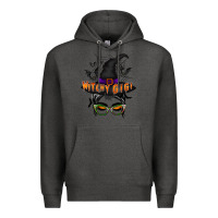 Charcoal Heather witchy gigi Premium Hoodie - RacoonDesign