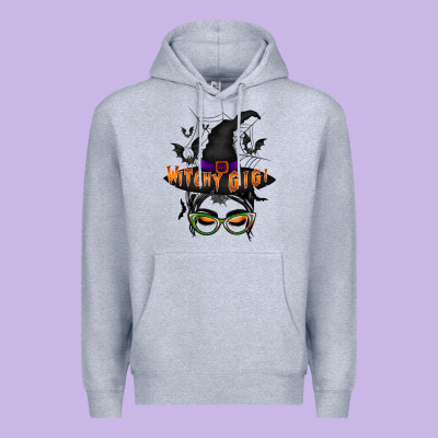 Witchy Gigi Premium Hoodie Designed By Racoondesign