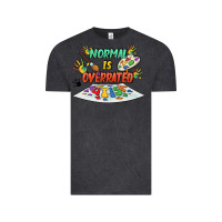 Vintage Black Normal is overrated Vintage Tee - FaDigitalArtStudio