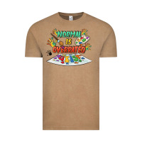 Vintage Coffee Normal is overrated Vintage Tee - FaDigitalArtStudio