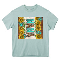 Arona nana sunflowers and turquoise gemstones Heavy Core Tee - TumblerDesignByShophia