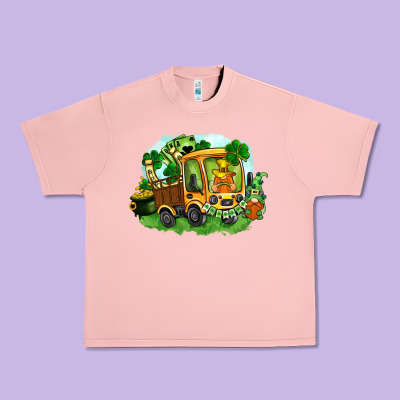 Truck Saint Patricks Day Urban Heavy Tee Designed By Fadigitalartstudio