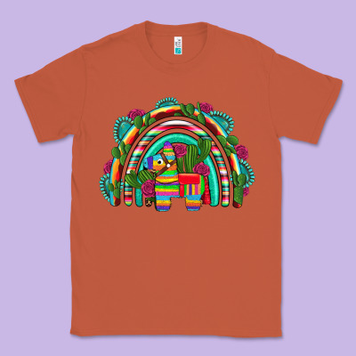 Mexican Pinata Rainbow Classic Tee Designed By Artiststas
