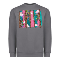 Storm v.d turquoise leopard and flowers  brushstrokes Heavyweight Sweatshirt - AdoDesignShop