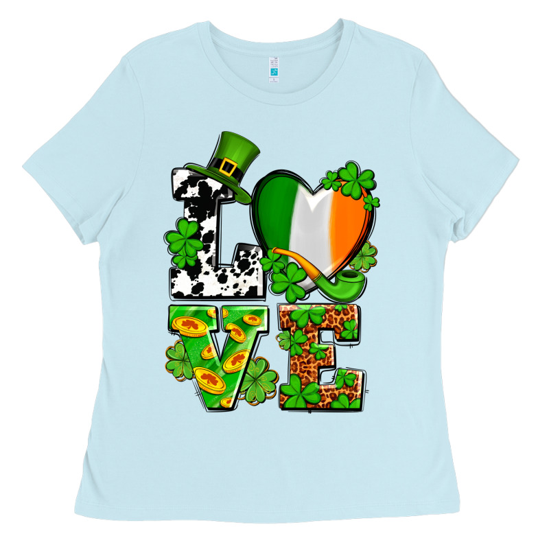Love St. Patrick's Ladies Tee by OliviaCreatesArt | Teevron