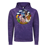 Cloud Purple Farm And Pig Vintage Hoodie - FaDigitalArtStudio