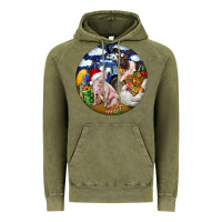 Vintage Olive Farm And Pig Vintage Hoodie - FaDigitalArtStudio