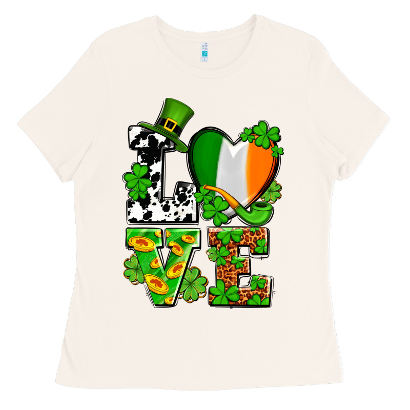 Love St. Patrick's Ladies Tee by OliviaCreatesArt | Teevron