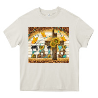 Cream faith with cross Heavy Core Tee - TumblerDesignByShophia