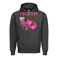 Charcoal Heather valentines day valentine vıbes Zipper Hoodie - AdoDesignShop