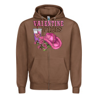 Chestnut valentines day valentine vıbes Zipper Hoodie - AdoDesignShop