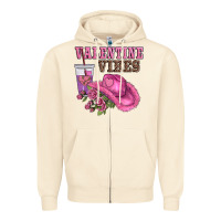 Sandshell valentines day valentine vıbes Zipper Hoodie - AdoDesignShop