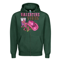 Sports Green valentines day valentine vıbes Zipper Hoodie - AdoDesignShop