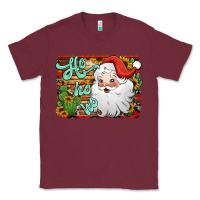 Burgundy ho ho ho santa claus Classic Tee - Jasminsmagicworld