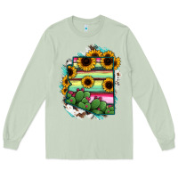 Matcha Arizona Map Sunflower Cactus Serape Long Sleeve Tee - RanaPortraitStore