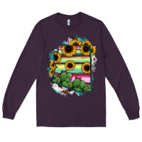 Plum Arizona Map Sunflower Cactus Serape Long Sleeve Tee - RanaPortraitStore