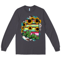 Smoke Arizona Map Sunflower Cactus Serape Long Sleeve Tee - RanaPortraitStore