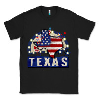 Black texas 4th of july Classic Tee - CowGirlArtShop