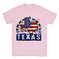 Bubblegum Pink texas 4th of july Classic Tee - CowGirlArtShop