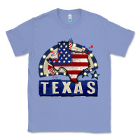 Colony Blue texas 4th of july Classic Tee - CowGirlArtShop