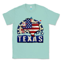 Seafoam texas 4th of july Classic Tee - CowGirlArtShop