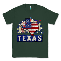 Sports Green texas 4th of july Classic Tee - CowGirlArtShop