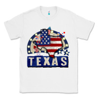 White texas 4th of july Classic Tee - CowGirlArtShop