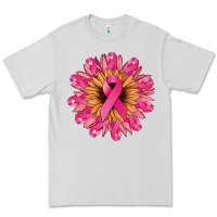 Dove Grey Cancer ribbon sunflower Cancer Awareness Premium Tee - HowdyJamesFarm