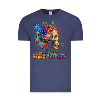 Vintage Denim Embrace neurodiversity Vintage Tee - FaDigitalArtStudio