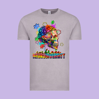 Embrace Neurodiversity Vintage Tee Designed By Fadigitalartstudio