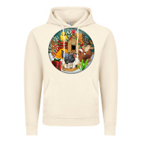 Vintage Artic Christmas coop ornament Vintage Hoodie - FaDigitalArtStudio