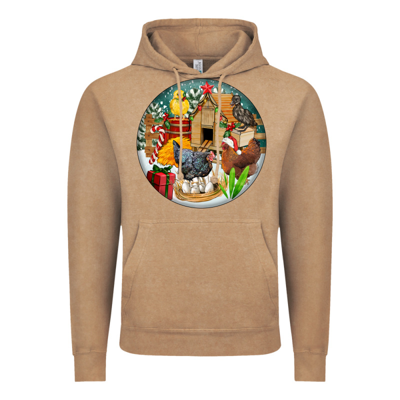 Christmas Coop Ornament Vintage Hoodie by FaDigitalArtStudio | Teevron