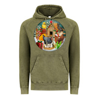 Vintage Olive Christmas coop ornament Vintage Hoodie - FaDigitalArtStudio