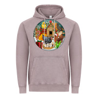 Vintage Zinc Christmas coop ornament Vintage Hoodie - FaDigitalArtStudio