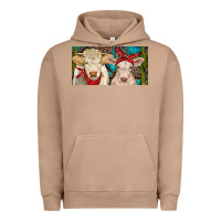Pigment Burro Charolais bull and calf Urban Hoodie - RanaPortraitStore