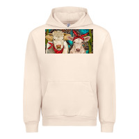 Sandshell Charolais bull and calf Urban Hoodie - RanaPortraitStore
