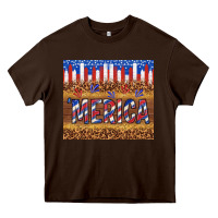 Chocolate Brown 'merica Heavy Core Tee - TumblerDesignByShophia