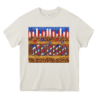 Cream 'merica Heavy Core Tee - TumblerDesignByShophia